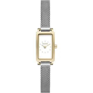 Skagen Quarzuhr »HAGEN MICRO« Armbanduhr, Damenuhr, Edelstahlarmband, analog, silberfarben