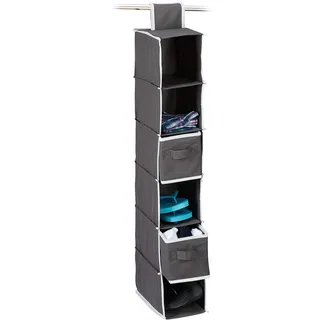 Relaxdays Hängeorganizer 82 x 14,5 x 30 cm 6-tlg. grau