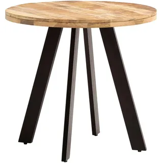 Wohnling Esszimmertisch Ø 80 cm braun