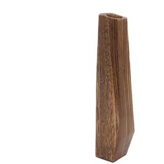 Huayeex Rustikale Vase - Großer Bodenvase Aus Holz - Deko Für Tisch Innen Außen Wohnzimmer Schlafzimmer Flur Bad