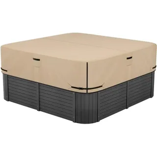 Whirlpool Abdeckung Wasserdicht Braun - Staubabdeckung 2285x2285x508mm - Schutzhülle für Whirlpool