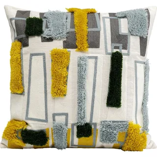 Kare Geometric Kissen 45 x 45 cm Gold