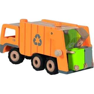 Goki 55848, Müllwagen, 3 Jahr(e), Holz, Metall, Gelb, Schwarz - Gelb, Schwarz