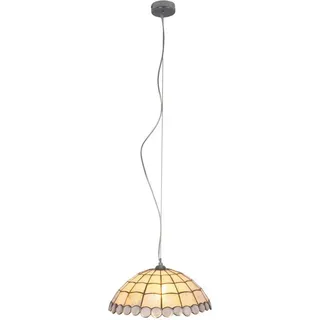 NÄVE Pendelleuchte »Diamonds« E27 1 Stk. Tiffanypendelleuchte, excl. 1 x E27, Durchmesser 40cm, Eisen, Glas, bunt