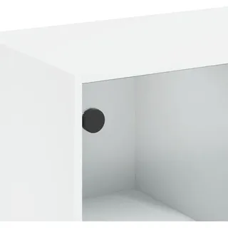 vidaXL Highboard 68 x 142 x 37 cm Weiß