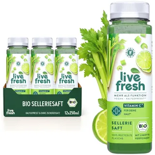 LiveFresh Selleriesaft BIO Kaltgepresst Saft 12x250 ml