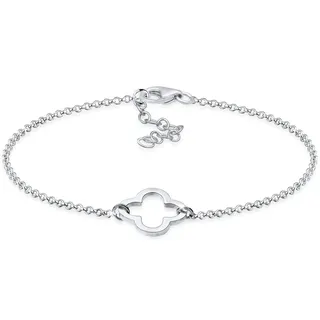 Elli Kleeblatt Cut-Out Armband Silber 925 Größe 18