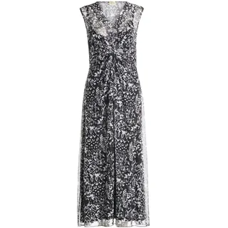 Cartoon Midikleid "Midikleid ohne Arm", weiß, schwarz