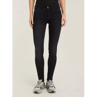G-Star für Damen. D06746-B472-A799 Jeans Lynn Skinny schwarz (29/28), Lässig, Baumwolle, Denim