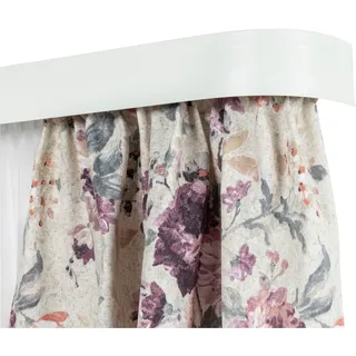 SN DECO GROUP Gardinenschiene »SH2« 2 läufig-läufig Fixmaß Set 2-läufig,inkl. Rundbögen, Blende 5 cm, vorgebohrt, Innenlauf, schwarz-weiß