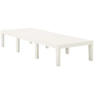 vidaXL Sonnenliege Kunststoff Weiß - Weiß