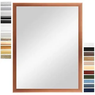 Wandspiegel 40 x 150 cm (Außenmaß) in Kupfer Braun | Farbe und Größe wählbar | Ganzkörperspiegel | Bad & Flur Spiegel | mit Holz Rahmen | Germany - Braun