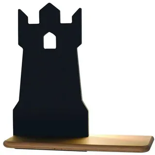 Kinderwandleuchte , Schwarz , Holz, Metall, Holzwerkstoff , Eiche , 12x28.5x27 cm , RoHS, Europäischer Sicherheitsstandard , einfach zu transportieren , Lampen & Leuchten, Innenbeleuchtung, Kinderzimmerlampen, Kinderwandleuchten