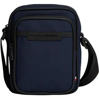Tommy Hilfiger Herren Crossbody Bag Tasche Repreve Mini Reporter mit Reißverschluss, Blau (Space Blue), Einheitsgröße
