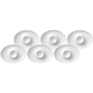 Villeroy & Boch Eierbecher »Eierbecher mit Ablage Royal 6er Set weiß«, weiß