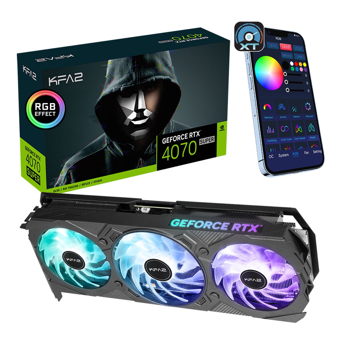 Bild von GeForce RTX 4070 SUPER EX Gamer 1-Click OC 12GB GDDR6X, HDMI, 3x DP (47SOM7MD7JKK)