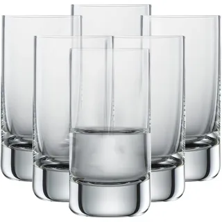 Schott Zwiesel Schnapsglas Simple (6er-Set), geradliniger Shotbecher für Schnaps, spülmaschinenfeste Tritan-Kristallgläser, Made in Germany (Art.-Nr. 123662)