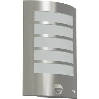 Oktaplex lighting Außenleuchte Edelstahl 230V IP44 mit Bewegungsmelder silber