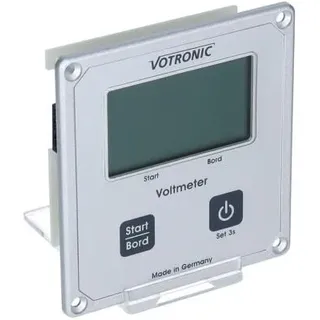 Votronic LCD-Voltmeter S für Votronic Laderegler Silber