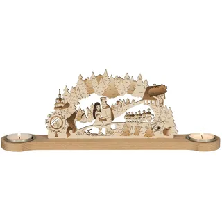 Lichterbogen Schneewittchen DEFA Zwergenhaus Prinzenpaar Märchen 32x12x7 cm