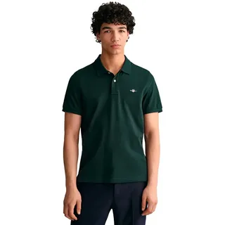 Gant Reg Shield Kurzarm-poloshirt - Tartan Green - M