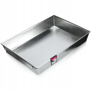 Kadax rechteckige Backform "Imperia", Kuchenbackformen, Kastenform, Wärmeverteilung, 36 cm, Silber