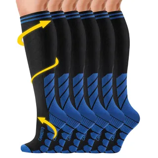 3 Paar Kompressionsstrümpfe Herren Damen, Stützstrümpfe, Compression Socks, Kompressionssocken, Thrombosestrümpfe für Erholung, Laufen, Reise, Flug, Shifahren, Alltag