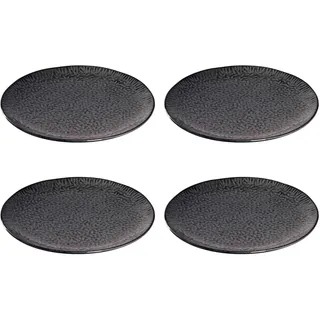LEONARDO Matera Keramikteller 32 cm anthrazit 4er Set