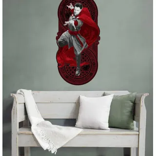 KOMAR Marvel Wandtattoo - Dr.Strange 2 Badge - Größe 100 x 70 cm - Wandaufkleber, Wandsticker, Aufkleber, Kinderzimmer, Kinderdekoration