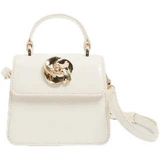 Ted Baker Damen S284042ivoryo/S Quadratische Mini-Handtasche mit Tragegriff Oben, elfenbeinfarben