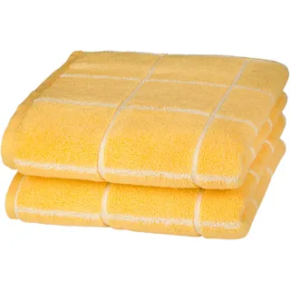 Ross Cashmere Überkaro Handtuch 50 x 100 cm orange