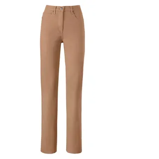 5-Pocket-Jeans CASUAL LOOKS, Damen, Gr. 84, Langgrößen, braun (camel), 98% Baumwolle, 2% Elasthan, unifarben, lang, Jeans 5-Pocket-Jeans