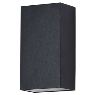 Licht-Erlebnisse Wandleuchte Außenleuchte LED Fassadenleuchte Wandlampe Schwarz IP54 H 16 cm