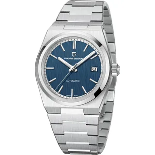 Pagani Design herrenuhr automatik Business Sports Mechanisch Herrenuhren Wasserdicht 100M Analogue Edelstahl Armbanduhr für Männer... (1753blue)