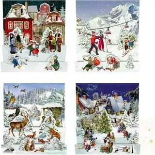 Nostalgische Winterwelten, Mini-Adventskalender-Sort. (Behr)