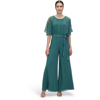 Vera Mont Damen Jumpsuit mit Bindegürtel 44, Dark Emerald