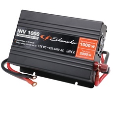 Bild von INV 1000 Spannungswandler Modifizierter Sinus-Wechselrichter 12V DC > 230V AC - Dauerleistung 1000 W - Überspannungs-, Unterspannungs-, Überlast- und Thermoschutz - Lüfter - Geräuschlos