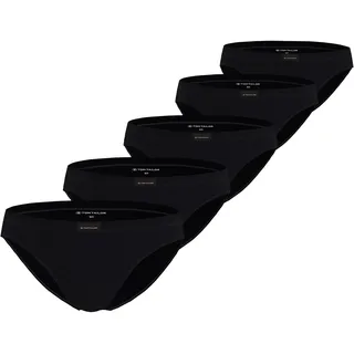 Tom Tailor Slip, 5er Pack in Schwarz XL