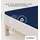 Topper-Spannbettlaken Jersey-Elasthan 120 x 130 cm blau