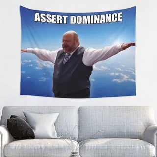 LWIEF Superior Bertram Lustige Wandteppiche 73,7 x 94 cm Meme Tapisserie Wandbehang Kunst Poster für Schlafzimmer Wohnzimmer