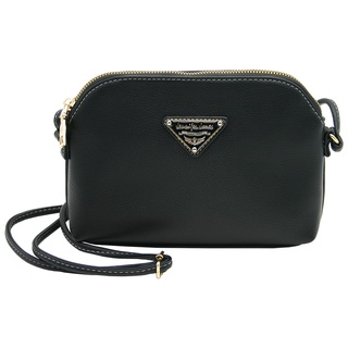 JENNIFER JONES - Modische Damen Handtasche - Umhängetasche - Clutch Bag - Schultertasche zum Ausgehen (Einfach, Schwarz)