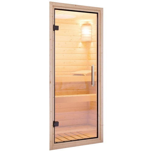 Bild von KARIBU Sauna Mia - 9 kW Saunaofen mit externer Steuerung, für 3 Personen beige