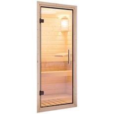 Bild von KARIBU Sauna Mia - 9 kW Saunaofen mit externer Steuerung, für 3 Personen beige