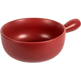 Kuhn Rikon Caquelon Classic rot matt Ø 23 cm, 2.6 Liter Inhalt für 4-6 Personen, hochwertiger Ton