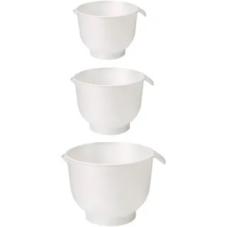 GASTROMAX Rührschüssel, 3 Stück, weiß, 3 Stück