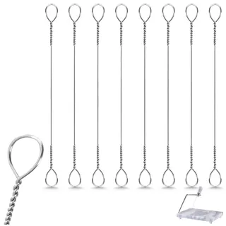 SIPARUI 8-teiliger Käsehobeldraht, Ersatz-Käseschneidebrett-Draht, Marmor-Käseschneidebrett-Draht zum Schneiden von Käse- und Butterstücken, 14 cm Länge (8 Stück)