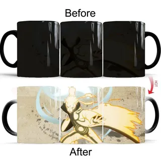 Anime NARUTO Thermoeffekt Tasse Ceramic Kaffee Tee Milch Becher Magische Mug - Uzumaki Naruto#01