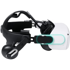 Hensych Headset Adapter zum Verbinden von Oculus Quest 2 mit HTC Vive Deluxe Audio Strap DAS Connector Kopfband Adapter Smart Headband Connector VR Headset Verbindungsgürtel