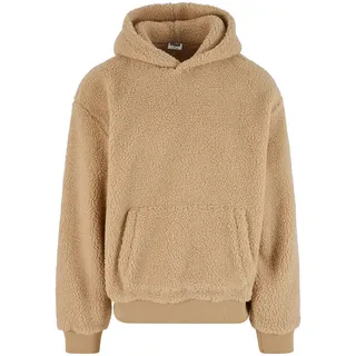 URBAN CLASSICS Oversized Teddy Kapuzenpullover Union Beige XL