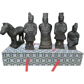 Romancemit Terrakotta-Krieger-Set, China Terra Cotta Krieger Armee Terrakotta-Krieger Figur, 4,7 "groß